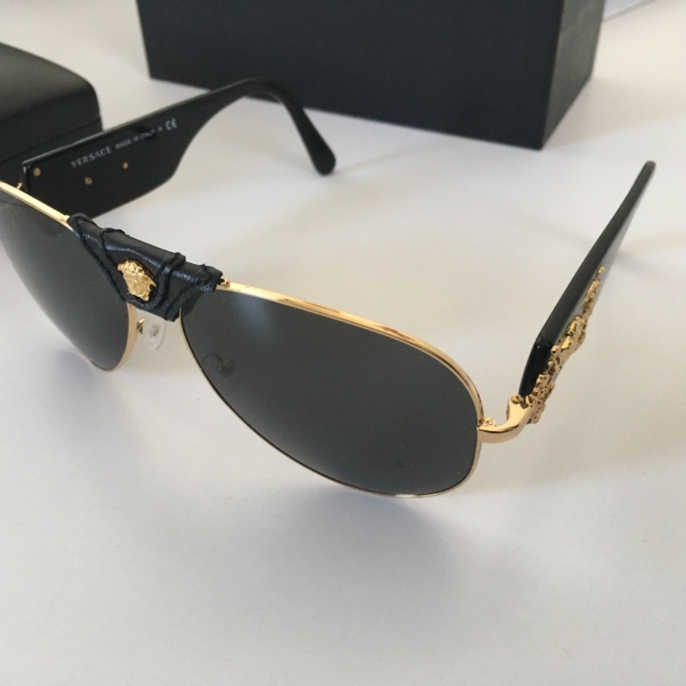Versace VE2207Q Circular  Baroque Sunglasses - Picture 3 of 10
